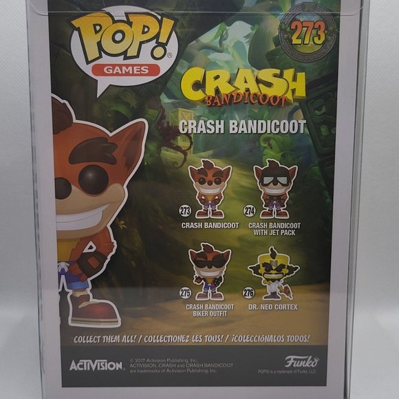 Crash Bandicoot Crash Bandicoot (Black & White) Chase Funko Pop - Picture 3 of 10